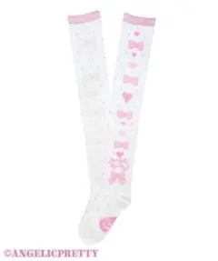 Angelic Pretty★【新品】ラブボーダーオーバーニー Angelic Pretty☆【新品】ラブボーダーオーバーニー - メルカリ