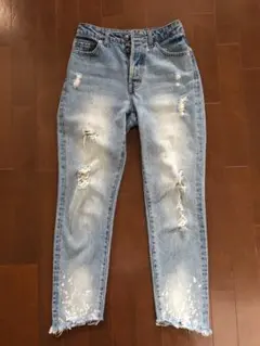 ★美品★ ALEXIA STAM アレクサスタム ダメージ加工デニム Sサイズ