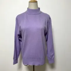 ヴィヴィアンタム タートルネックシアーブラウス パープル サイズ0 