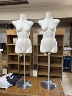 女性用マネキン 2体セット ホワイト