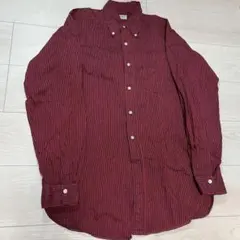 Brooks Brothers 346 80〜90s 赤黒ストライプ 長袖シャツ