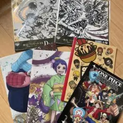 ONE PIECE 一番くじ 色紙 ノート A4ファイル まとめ売り