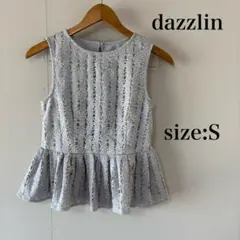 ダズリン ノースリーブペプラムトップス　レース