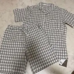 ジェラートピケオム　セット　グレーチェック　Ｌサイズ