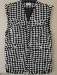 OPAQUE.CLIP ツイードベスト ジレ 金ボタン ZARA