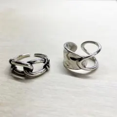 シルバー925 リング2点セット　まとめ売りヴィンテージ　メキシカンジュエリー