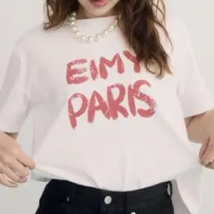 エイミーイストワール EIMY ペンキ風ロゴ Tシャツ ホワイトのサムネイル