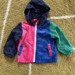 美品♪ムージョンジョン　パーカー　ウインドブレーカー 90 カラフル