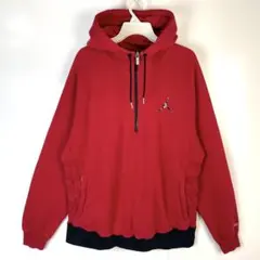 ジョーダンJORDANハーフジップパーカーフーディ ジャンプマンロゴワンポイント