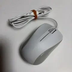 【美品】 ELECOM M-K5URWH/RS ホワイト USB 有線 マウスのサムネイル