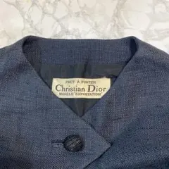 Christian Dior ヴィンテージ"ノースリーブワンピース 紺 Y2Kのサムネイル