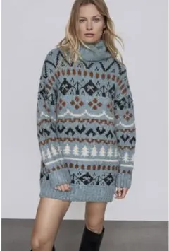 新品☆ZARA ザラ ハイネックニットセーター S