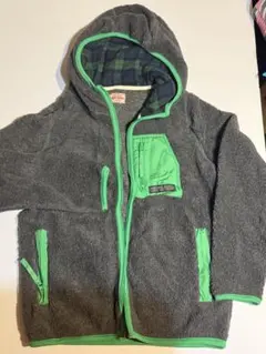 CUBE SUGAR フリースジャケット M グレー/グリーン