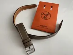 エルメス HERMES 腕時計 替えベルト D刻印 未使用14mm エトゥープ 未使用☆14mm エルメス HERMES 腕時計 替えベルト D刻印 エトゥープ