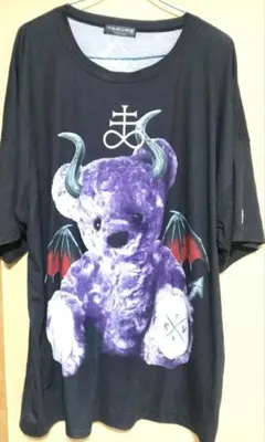 トラバストーキョー　悪魔くまTシャツ　フリーサイズのサムネイル
