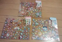 サンリオホログラム100ピースシール3種