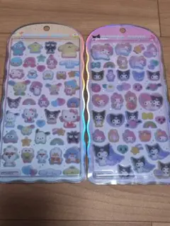 正規品，サンリオキャラクターズ コットンパフィーシール 2枚 マイメロ