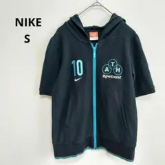 NIKE ナイキ フルジップ パーカー ロゴ ブラック ブルー レディースのサムネイル