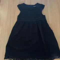 COMME CA ISM 黒 ワンピース 136A