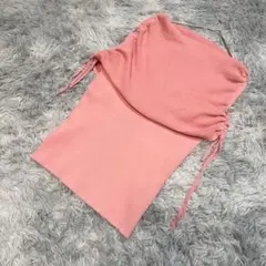 Mystrada ピンク シャーリングオフショル リブニット ピンク Mのサムネイル