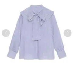 【美品】milaowen ボウタイラッフルブラウスのサムネイル