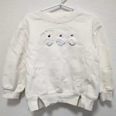 ＊mo82様＊プティマイン　トレーナー　スウェット　110　オフホワイト　白