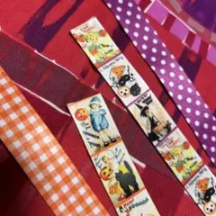 【リボンマート】ハロウィンリボン リバーシブル 2種類×1m