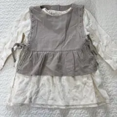 新品タグ付き　ルルアミ　ロンTベストセット　90