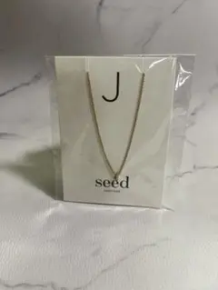 Seed Heritage イニシャル J ネックレス ゴールドカラー　新品