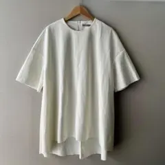 Theory luxe バックロングドレープTブラウス