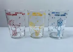 キリンレモン グラス 3個 ユニコーン 昭和レトロ 当時物 ノベルティ 未使用品