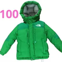 ザノースフェイス　ダウンジャケット 緑バルトロライト防寒 100