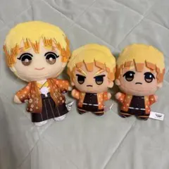 鬼滅の刃 ともぬい ちびぐるみ 我妻善逸 3点まとめ売り