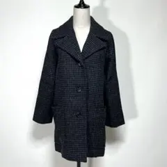 マーガレットハウエル ハリスツイード チェスターコート 格子柄 ウール I