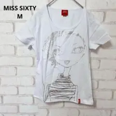 MISS SIXTY 半袖　Tシャツ　白　コットン　デザインTシャツ　M
