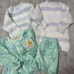 フリース長袖パジャマセットアリエル　ディズニープリンセス