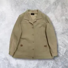 テーラードジャケット ベージュ ウール100% vintage