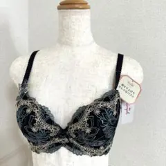 新品未使用タグ付　トリンプ　寄せて上げてキレイなバスト バタフライブラ黒　C75