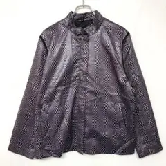 オブリーク mole チェッカーフラッグ サイケ レトロ モード 中綿ジャケット