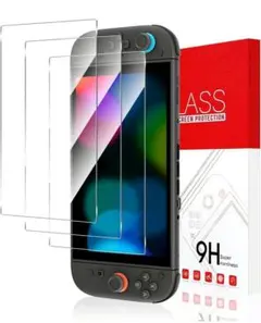 Switch2 ガラスフィルム『3枚入り』画面保護フィルム