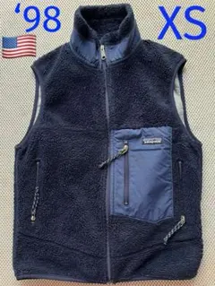 patagonia RetroX ベスト XS USA 98年製 紺色 希少品