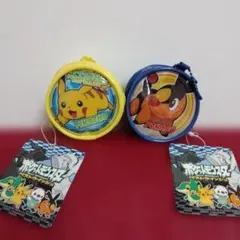 ポケモン コインケース2個セット　ピカチュウ、ツタージャ、ポカブ、ミジュマル