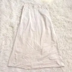 美品✨コーデュロイAラインロングスカート L ミモレ丈 ウエストゴム ナロー