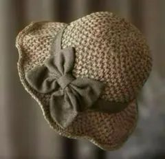 ★ ドーム型 ストローハット ★ 　旅行　ビーチハット　アウトドア　新品