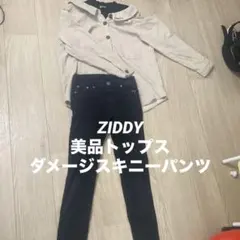 着用浅　ZIDDY ダメージスキニー&トップス　セット売り