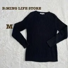 B;MING LIFE STORE 長袖ニット　ビームス　綺麗目　美品　M