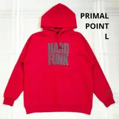 PRIMAL POINT フード付きパーカー 裏起毛　赤 L