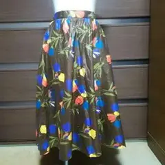 最終再値下げ未使用昭和レトロ可愛い四枚接ぎスカートvintage