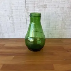 【アンティーク】空き瓶 花瓶 フラワーベース フラワースタンド 緑色 古道具