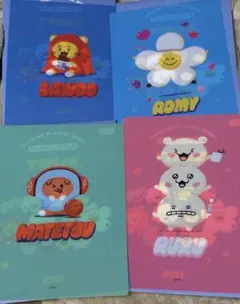 TRUZ トレーディング　下敷き　ラウ　ロミー　マテツ　ルル　treasure